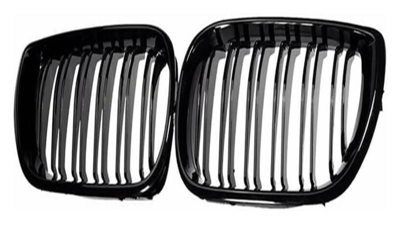 Frontkühlergrills Für E46 Für 3er-Serie 2002 2003 2004 2005 Frontstoßstangengrill Frontkühlergrills Auto Frontstoßstangenhaubengrill(Bright Black) von APTKCMCNVG