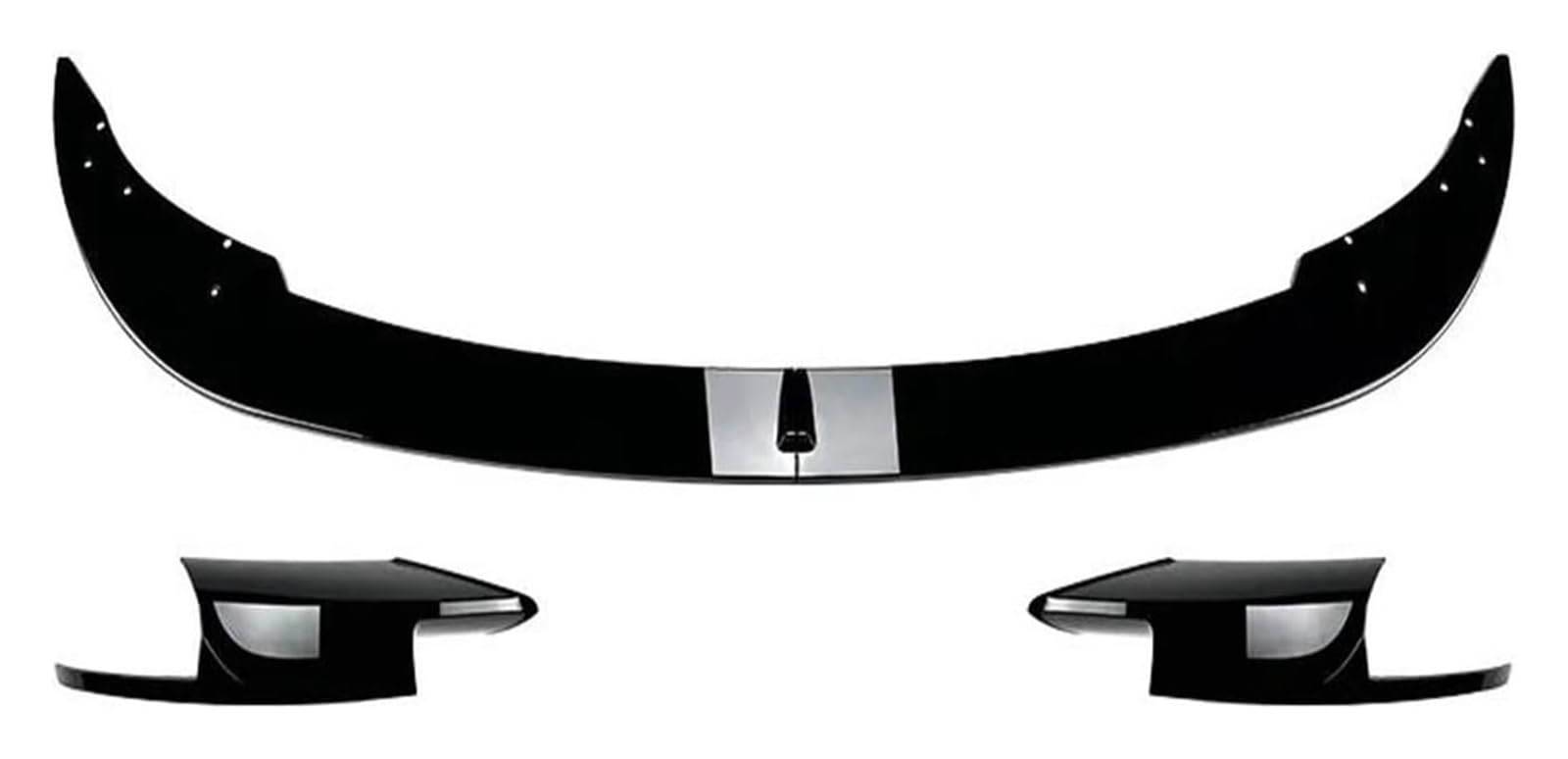 Frontkühlergrills Für F10 F11 Für M5 2011-2017 Lip Splitter Spoiler Front Stoßstange Canard Nebel Lampe Kühlergrill Außen Diffusor Splitter(Gloss Black A B) von APTKCMCNVG