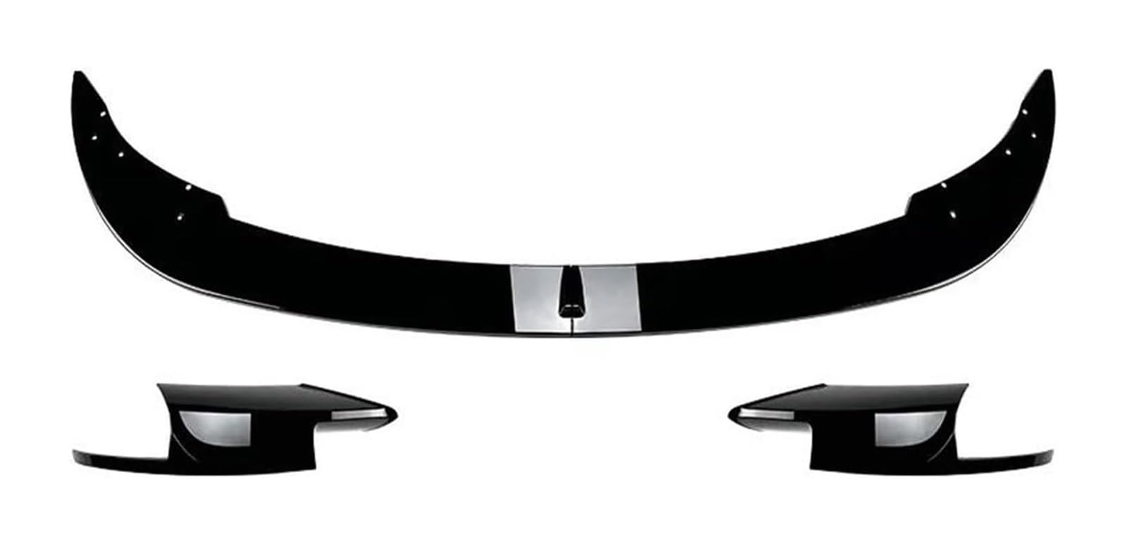 Frontkühlergrills Für F10 F11 Für M5 2011-2017 Lip Splitter Spoiler Frontschürze Lip Nebel Lampe Kühlergrill Kinn Außen Diffusor Splitter(Gloss Black A B) von APTKCMCNVG