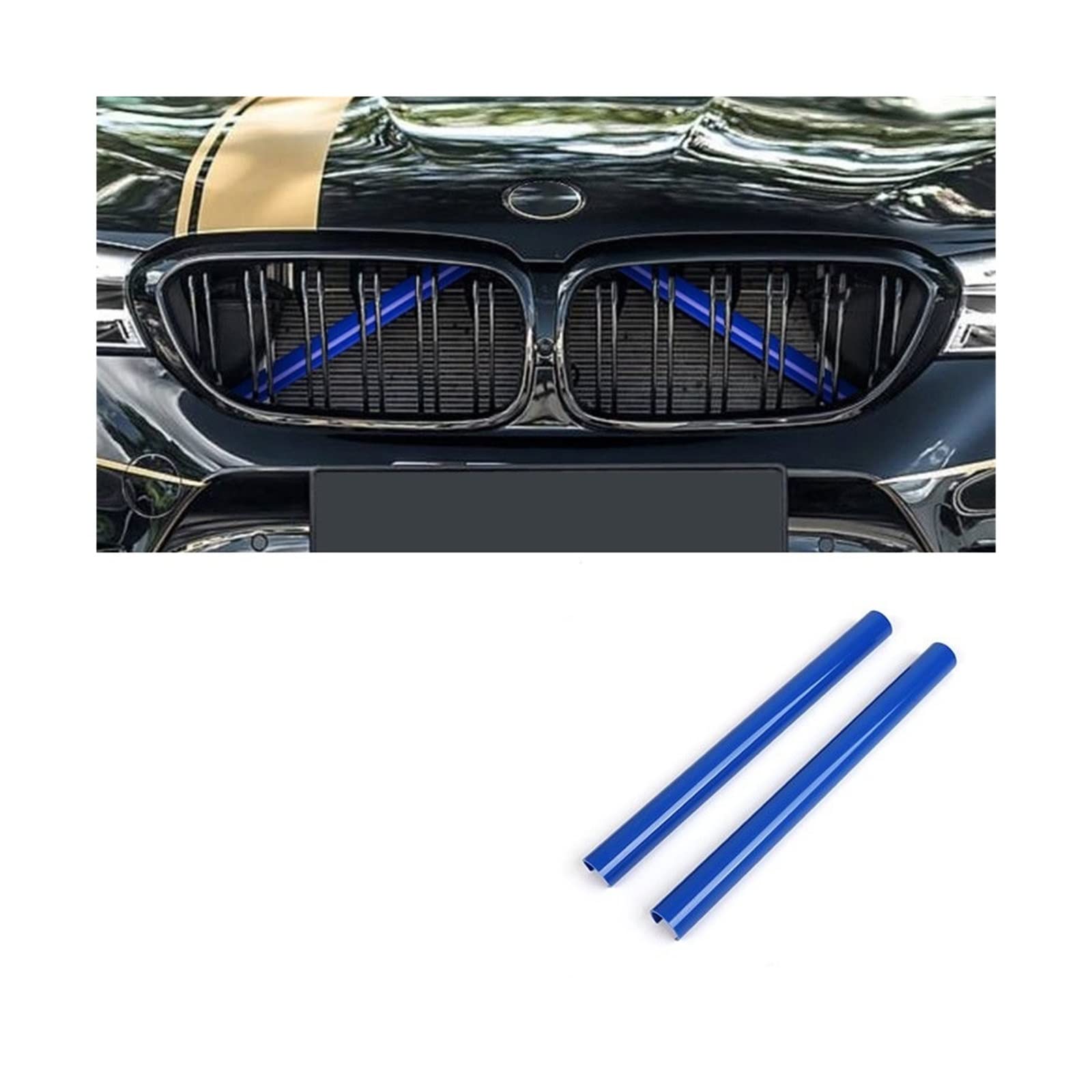 Frontkühlergrills Für F30 F31 F32 F33 F34 F36 F20 F21 F22 F23 G29 Auto Sport Styling Dekoration Zubehör Auto Kühlergrill Zierleisten(Blue 2Pcs) von APTKCMCNVG