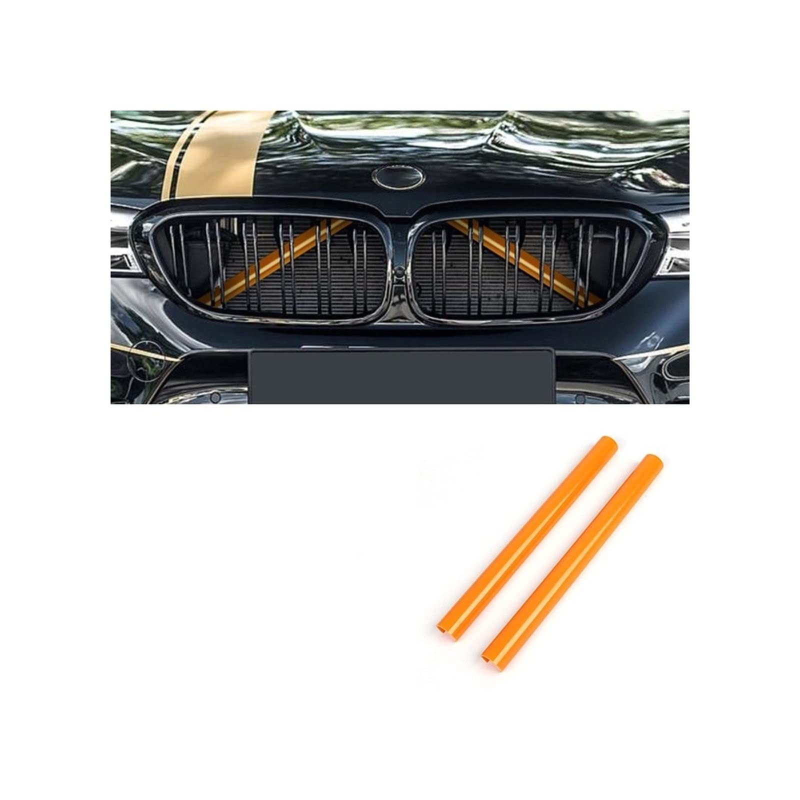 Frontkühlergrills Für F30 F31 F32 F33 F34 F36 F20 F21 F22 F23 G29 Auto Sport Styling Dekoration Zubehör Auto Kühlergrill Zierleisten(Orange 2Pcs) von APTKCMCNVG