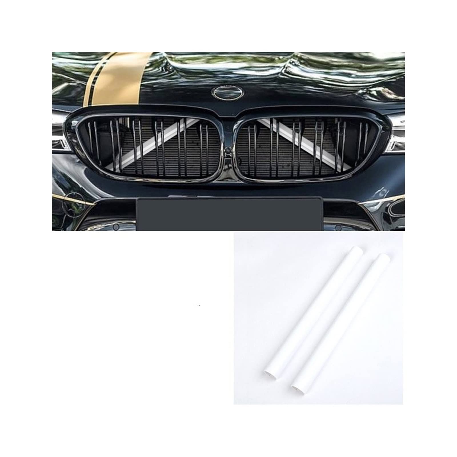 Frontkühlergrills Für F30 F31 F32 F33 F34 F36 F20 F21 F22 F23 G29 Auto Sport Styling Dekoration Zubehör Auto Kühlergrill Zierleisten(White 2Pcs) von APTKCMCNVG