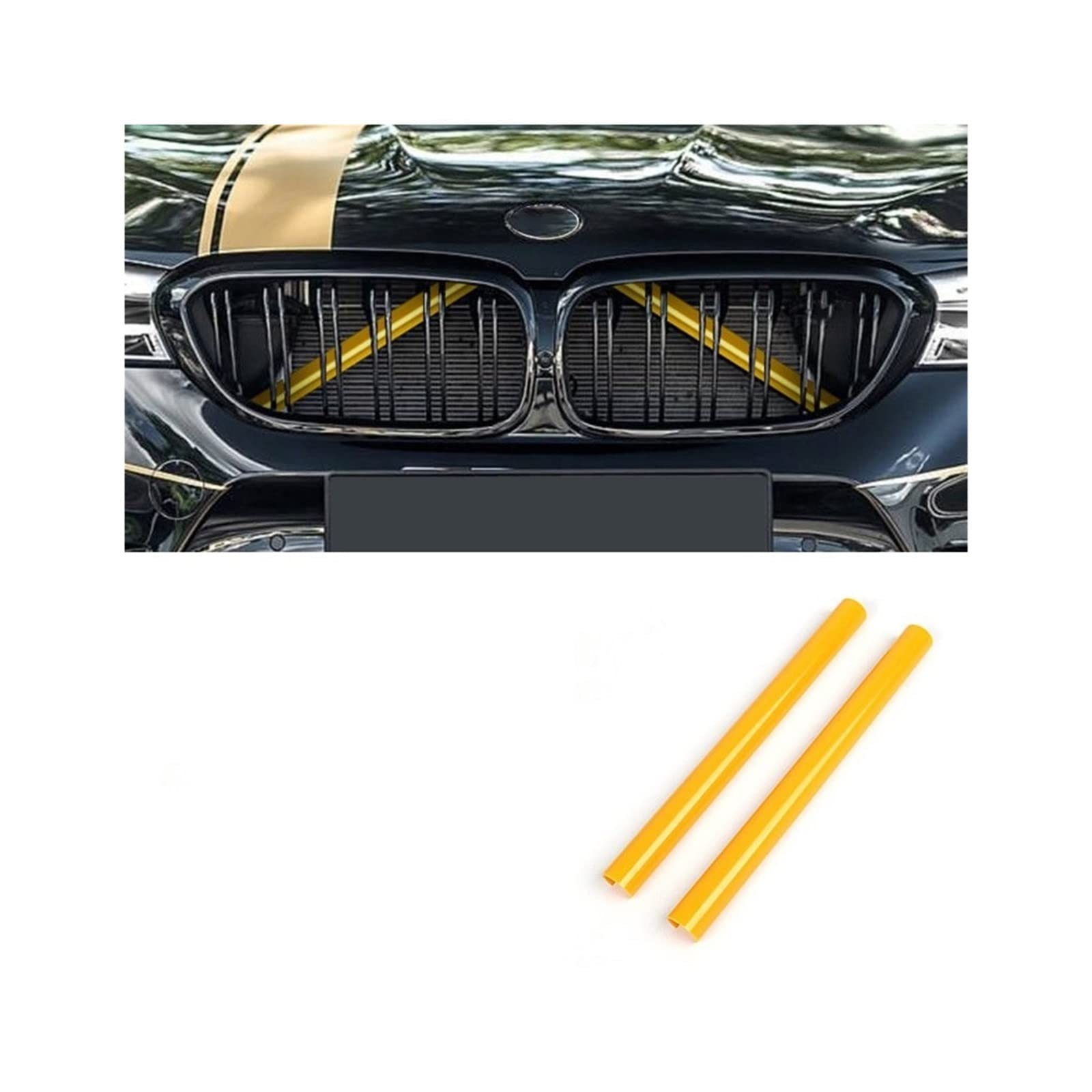 Frontkühlergrills Für F30 F31 F32 F33 F34 F36 F20 F21 F22 F23 G29 Auto Sport Styling Dekoration Zubehör Auto Kühlergrill Zierleisten(Yellow 2Pcs) von APTKCMCNVG