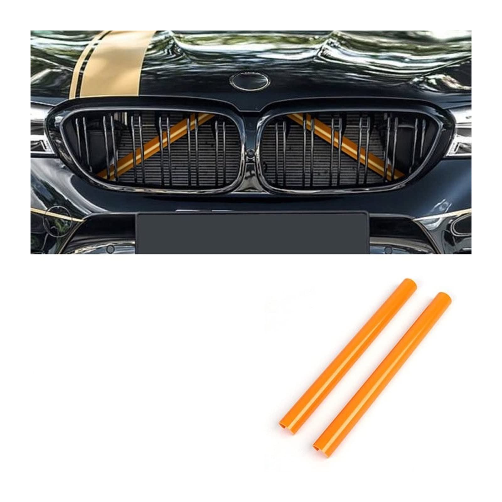 Frontkühlergrills Für F30 Für F31 Für F32 Für F33 Für F34 Für F36 Für F20 Für F21 Für F22 Für F23 Für G29 Auto Kühlergrill Zierleisten(Orange 2Pcs) von APTKCMCNVG