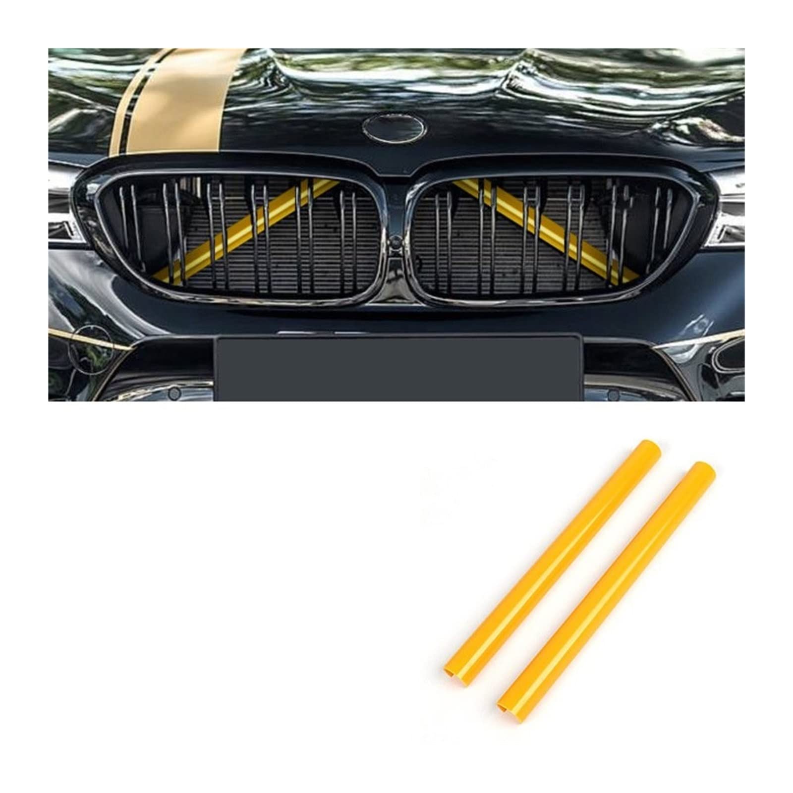 Frontkühlergrills Für F30 Für F31 Für F32 Für F33 Für F34 Für F36 Für F20 Für F21 Für F22 Für F23 Für G29 Auto Kühlergrill Zierleisten(Yellow 2Pcs) von APTKCMCNVG
