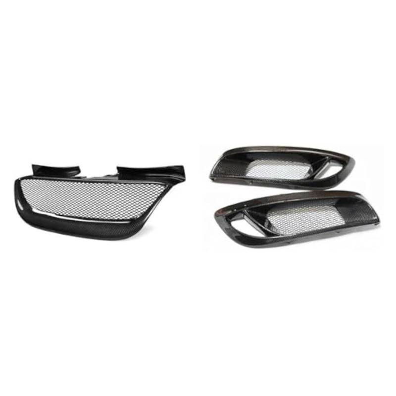 Frontkühlergrills Für Hyundai Für Genesis Coupe 2008-2012 Auto Front Grill Oberen + Unteren Stoßfänger Nebel Licht Intake Rahmen Grille von APTKCMCNVG
