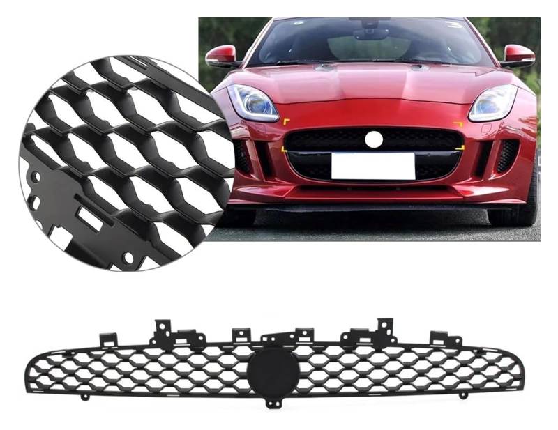 Frontkühlergrills Für Jaguar Für F-Type 2014-2017 T2R2822 Frontgrill Oberer Stoßfänger Kühlergrill Autozubehör Frontnierengrill von APTKCMCNVG