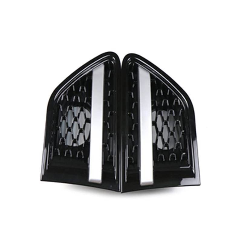 Frontkühlergrills Für L&and Rover Für Range Rover Für Sport Für L320 2010-2013 ABS-Kunststoff-Auto-Frontseiten-Kotflügel-Lüftungsgitter-Grill(Black Black Silver) von APTKCMCNVG