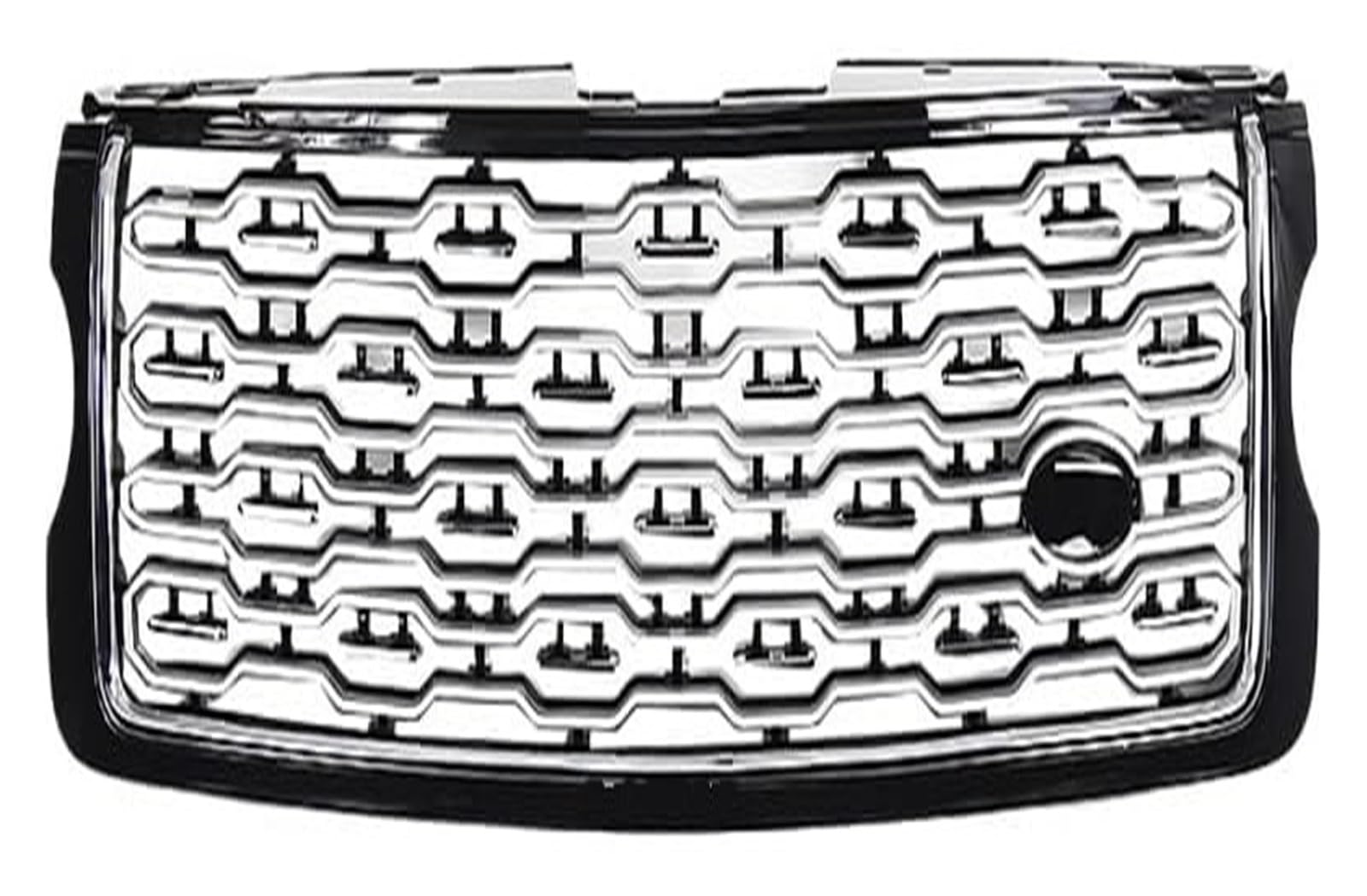 Frontkühlergrills Für Land Für Rover Für Range Für Rover Für Vogue Für SVA 2013-2017 Frontstoßstangengrill Frontkühlergrills Haubengitter(Black Silver) von APTKCMCNVG