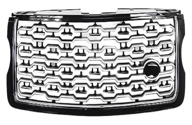 Frontkühlergrills Für Land Für Rover Für Range Für Rover Für Vogue Für SVA 2013-2017 Frontstoßstangengrill Frontkühlergrills Haubengitter(Black Silver) von APTKCMCNVG