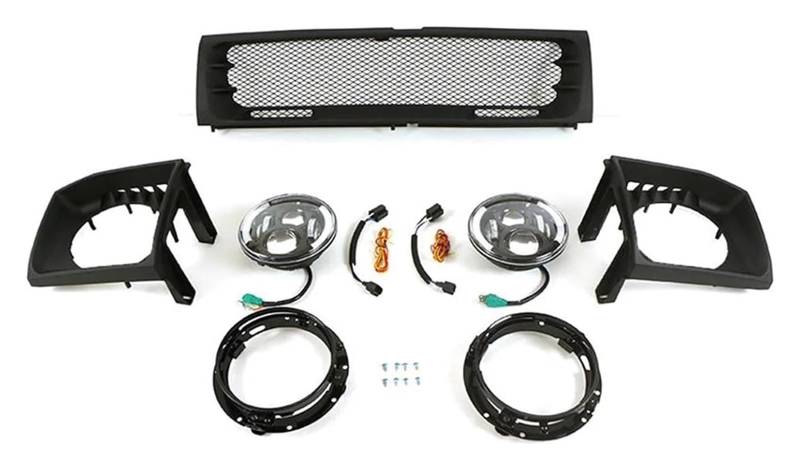 Frontkühlergrills Für M&ITSUBISHI Für Pajero V33 V43 1992-1999 Front Niere Stoßstange Kühler Mesh Grill Racing Grille Auto Styling Außen(OneColor) von APTKCMCNVG