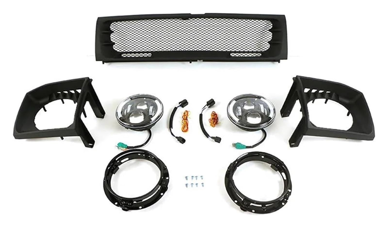 Frontkühlergrills Für M&ITSUBISHI Für Pajero V33 V43 1992-1999 Front Niere Stoßstange Kühler Mesh Grill Racing Grille Auto Styling Außen(OneColor) von APTKCMCNVG
