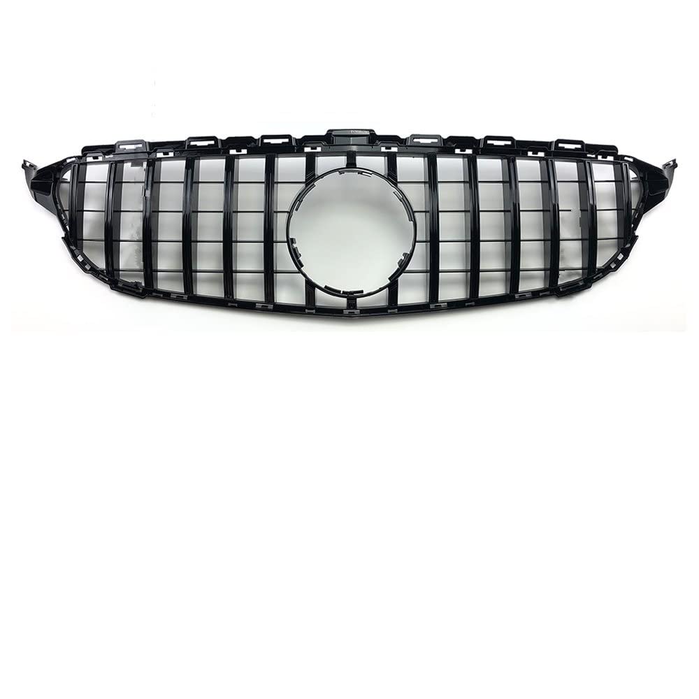 Frontkühlergrills Für M&ercedes W205 Grill C205 B&ENZ C 2014-2021 C200 C260 C180 C250 C300 Coupe AMG C43 Tuning GT GTR Diamant-Frontstoßstangengrill(C 14-18 Glossy Black) von APTKCMCNVG