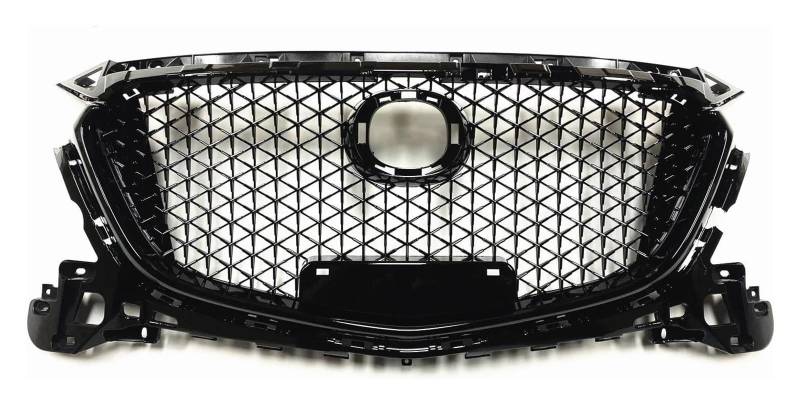 Frontkühlergrills Für Mazda 3 Für Axela 2017 2018 Racing Grill Auto Oberen Stoßfänger Intake Mesh Waben Stil Gitter Vorne Niere Grille von APTKCMCNVG