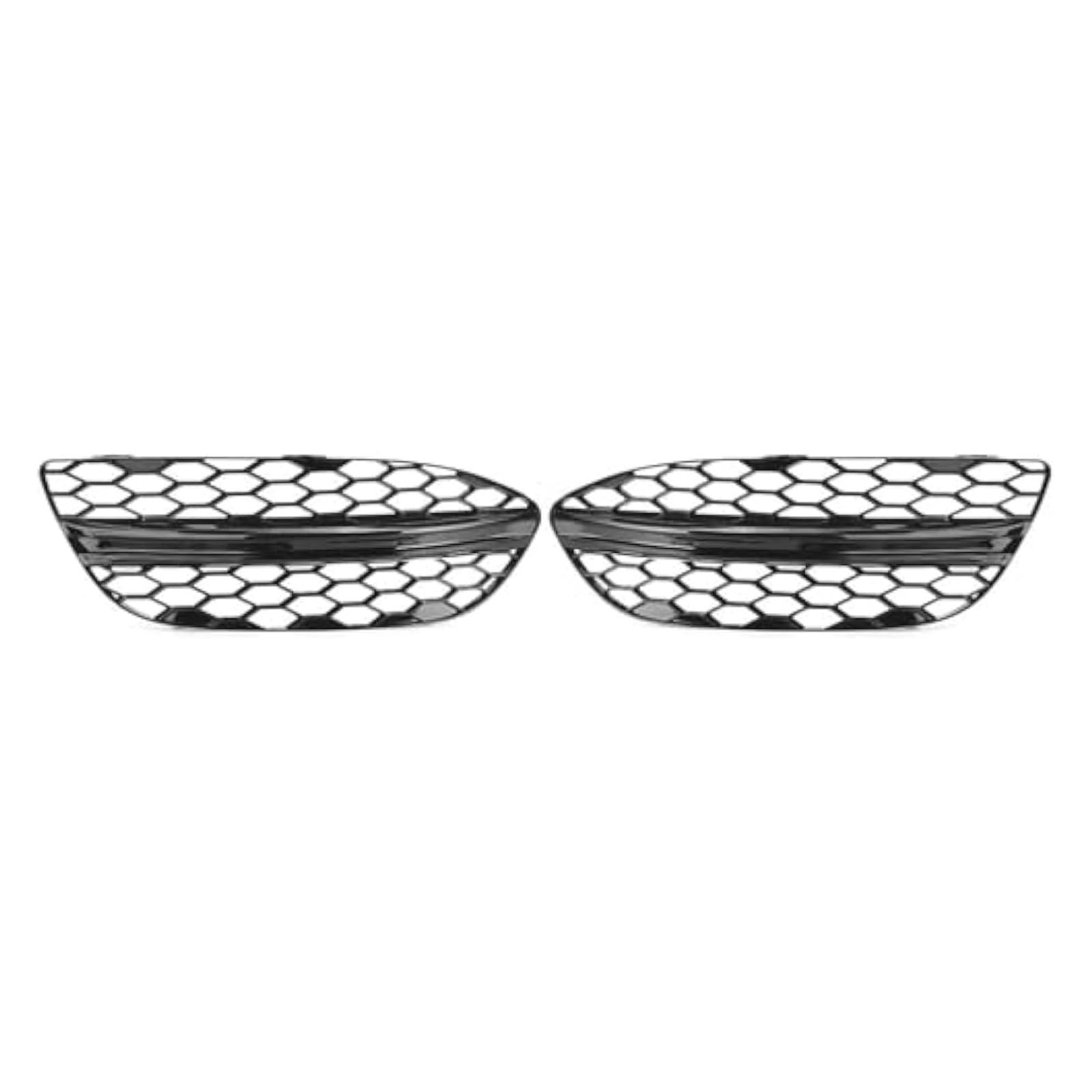 Frontkühlergrills Für Mercedes Für B&ENZ C-Klasse W205 C250 C300 C350 2015-2018 Auto Frontschürze Kühlergrill Nebel Licht Abdeckung Vorne Niere Kühlergrill(Glossy Black) von APTKCMCNVG