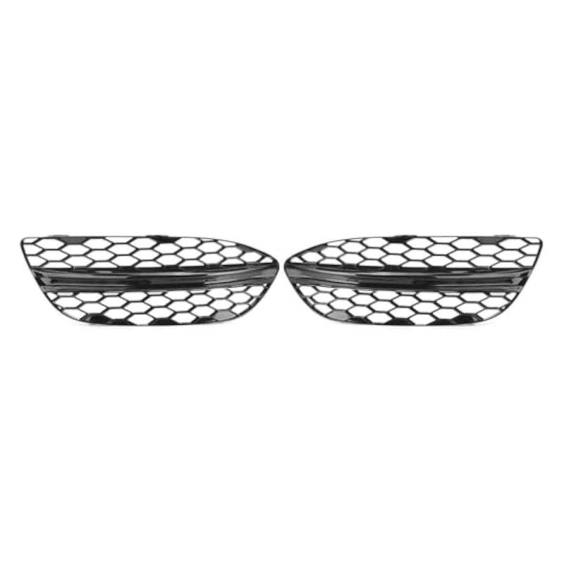 Frontkühlergrills Für Mercedes Für B&ENZ C-Klasse W205 C250 C300 C350 2015-2018 Auto Frontschürze Kühlergrill Nebel Licht Abdeckung Vorne Niere Kühlergrill(Glossy Black) von APTKCMCNVG