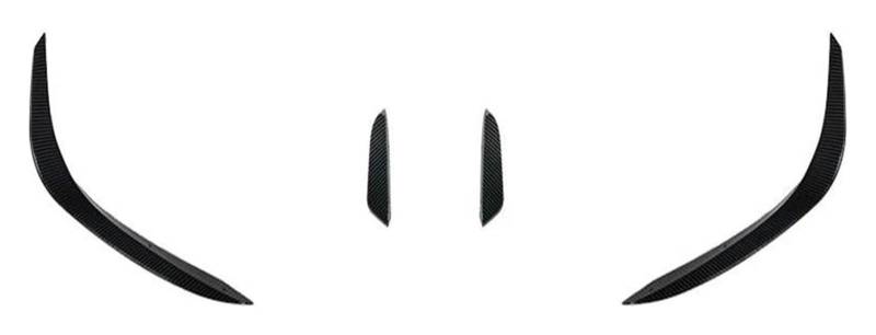 Frontkühlergrills Für Mercedes Für B&ENZ C Klasse W206 C200 C260 Auto Front Lip Bumper Spoiler Canards Splitter Klinge Unteren Kühlergrill 2022 Bis Up(A Carbon Look) von APTKCMCNVG