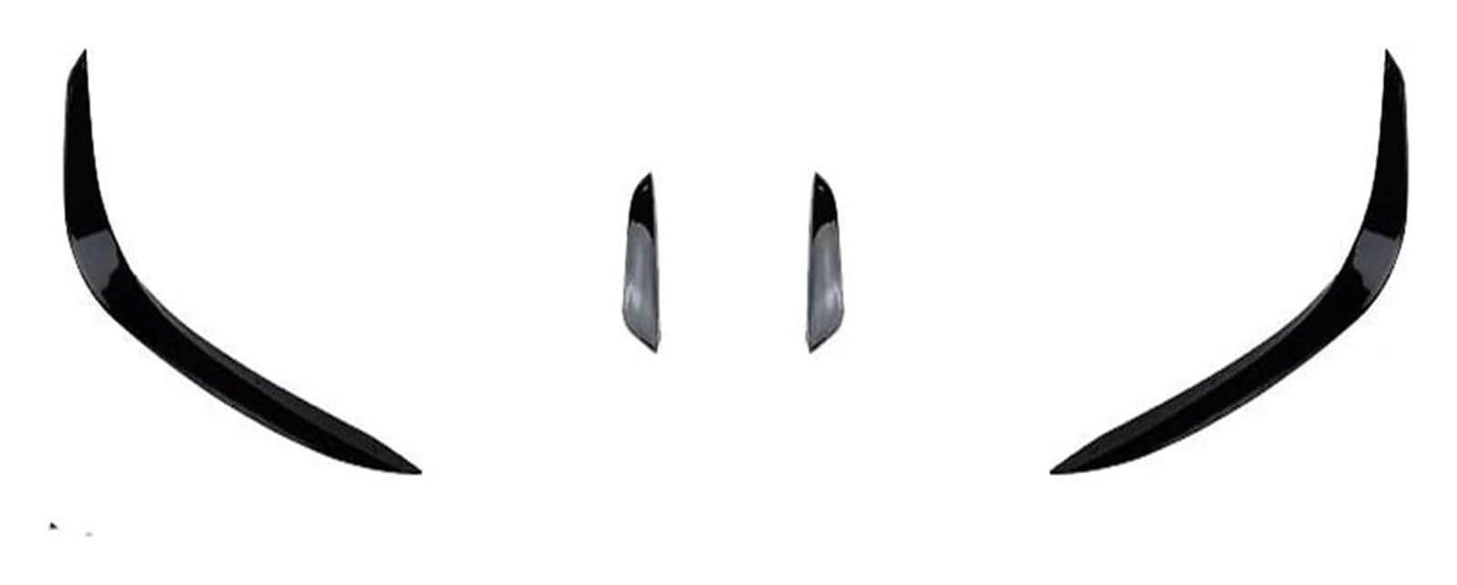 Frontkühlergrills Für Mercedes Für B&ENZ C Klasse W206 C200 C260 Auto Front Lip Bumper Spoiler Canards Splitter Klinge Unteren Kühlergrill 2022 Bis Up(A Gloss Black) von APTKCMCNVG