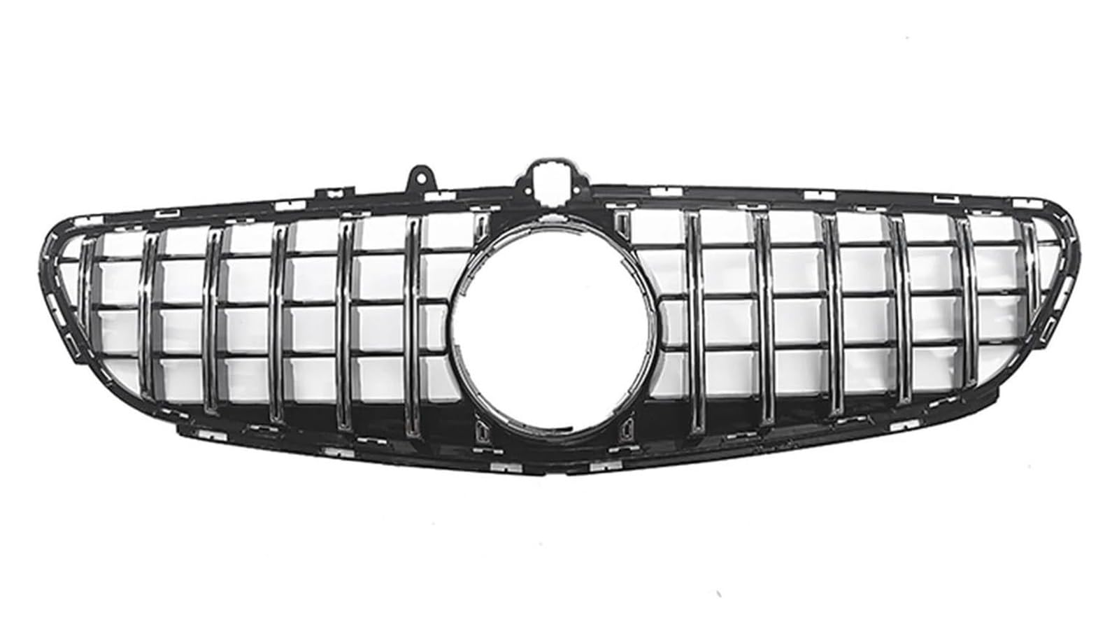 Frontkühlergrills Für Mercedes Für B&ENZ C218 W218 CLS63 Für AMG 2015-2017 Kühlergrill Auto Oberen Stoßstange Haube Mesh Gitter Vorne Niere Grille(Silber) von APTKCMCNVG