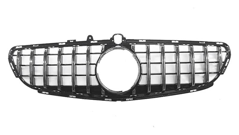 Frontkühlergrills Für Mercedes Für B&ENZ C218 W218 CLS63 Für AMG 2015-2017 Kühlergrill Auto Oberen Stoßstange Haube Mesh Gitter Vorne Niere Grille(Silber) von APTKCMCNVG