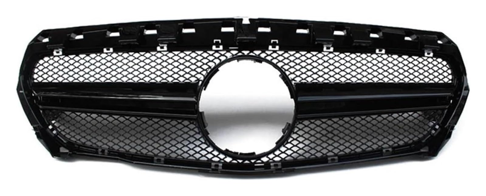 Frontkühlergrills Für Mercedes Für B&ENZ CLA W117 2017 2018 CLA200 CLA250 CLA45 Für AMG Front Stoßstange Oberen Haube Mesh Front Niere Grille(Schwarz) von APTKCMCNVG