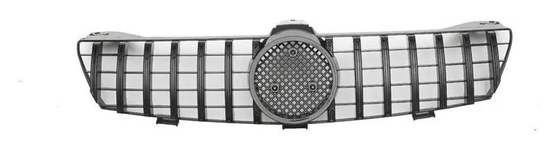 Frontkühlergrills Für Mercedes Für B&ENZ CLS Klasse W219 CLS350 CLS500 CLS55 CLS63 Für AMG 2005-2008 Auto Vorderen Stoßfänger Vorne Niere Kühlergrill(Silber) von APTKCMCNVG