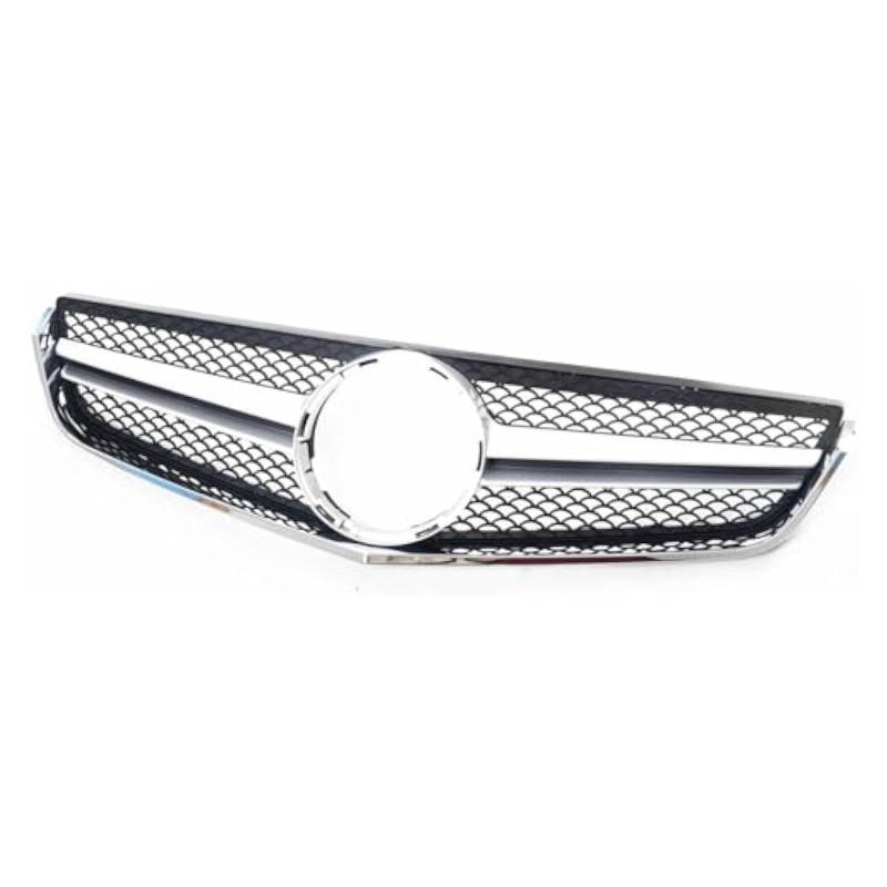 Frontkühlergrills Für Mercedes Für B&ENZ E Coupe W207 2009-2011 2012 2013 Auto Kühlergrill Oberen Stoßstange Grille Haube Mesh Gitter(Silber) von APTKCMCNVG