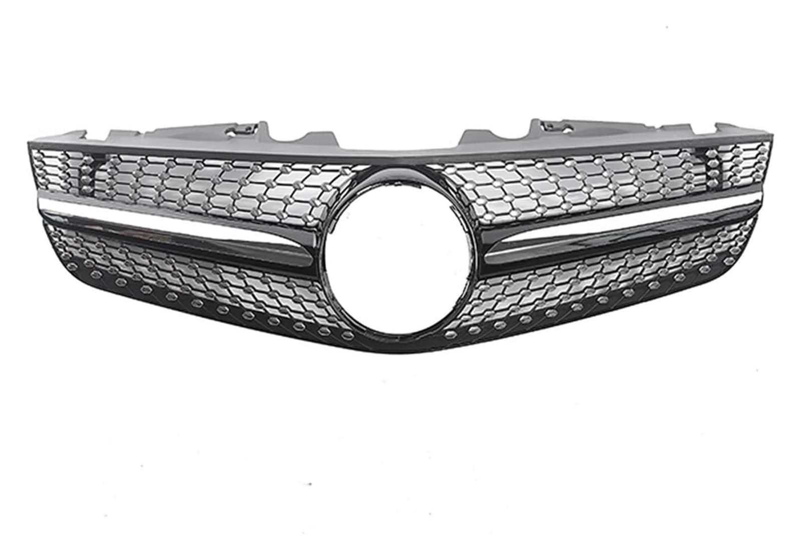 Frontkühlergrills Für Mercedes Für B&ENZ R230 SL-Klasse 2009-2012 SL500 SL550 SL600 Auto Oberen Stoßstange Grill Mesh Front Niere Grille(Schwarz) von APTKCMCNVG