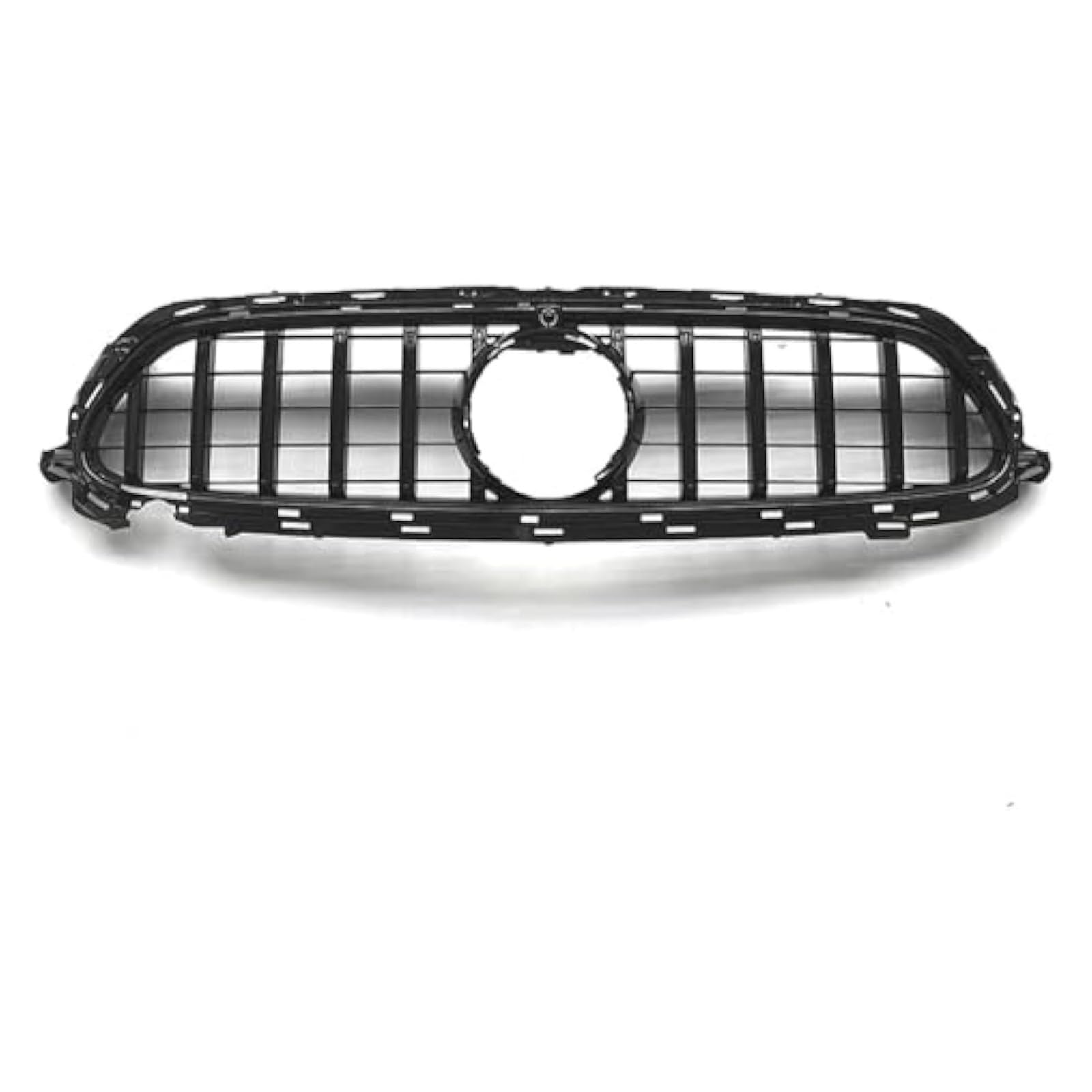 Frontkühlergrills Für Mercedes Für B&ENZ W213 E-Klasse E43 GT Stil 2021-2023 Auto Vorderen Kühlergrill Oberen Stoßstange Haube Mesh Grill Nieren Grille(Schwarz) von APTKCMCNVG