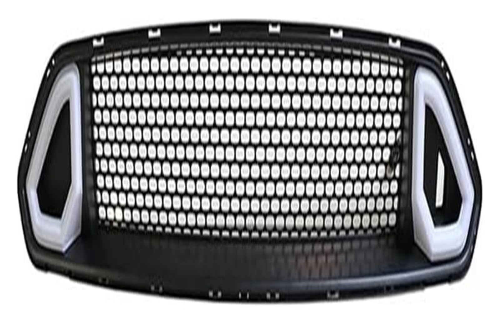 Frontkühlergrills Für Mustang 2018 2019 2020 2021 Frontstoßstangengrill Frontkühlergrills Auto Stoßstangenentlüftungshaube Mesh-Abdeckung Frontgrill(Weiß) von APTKCMCNVG