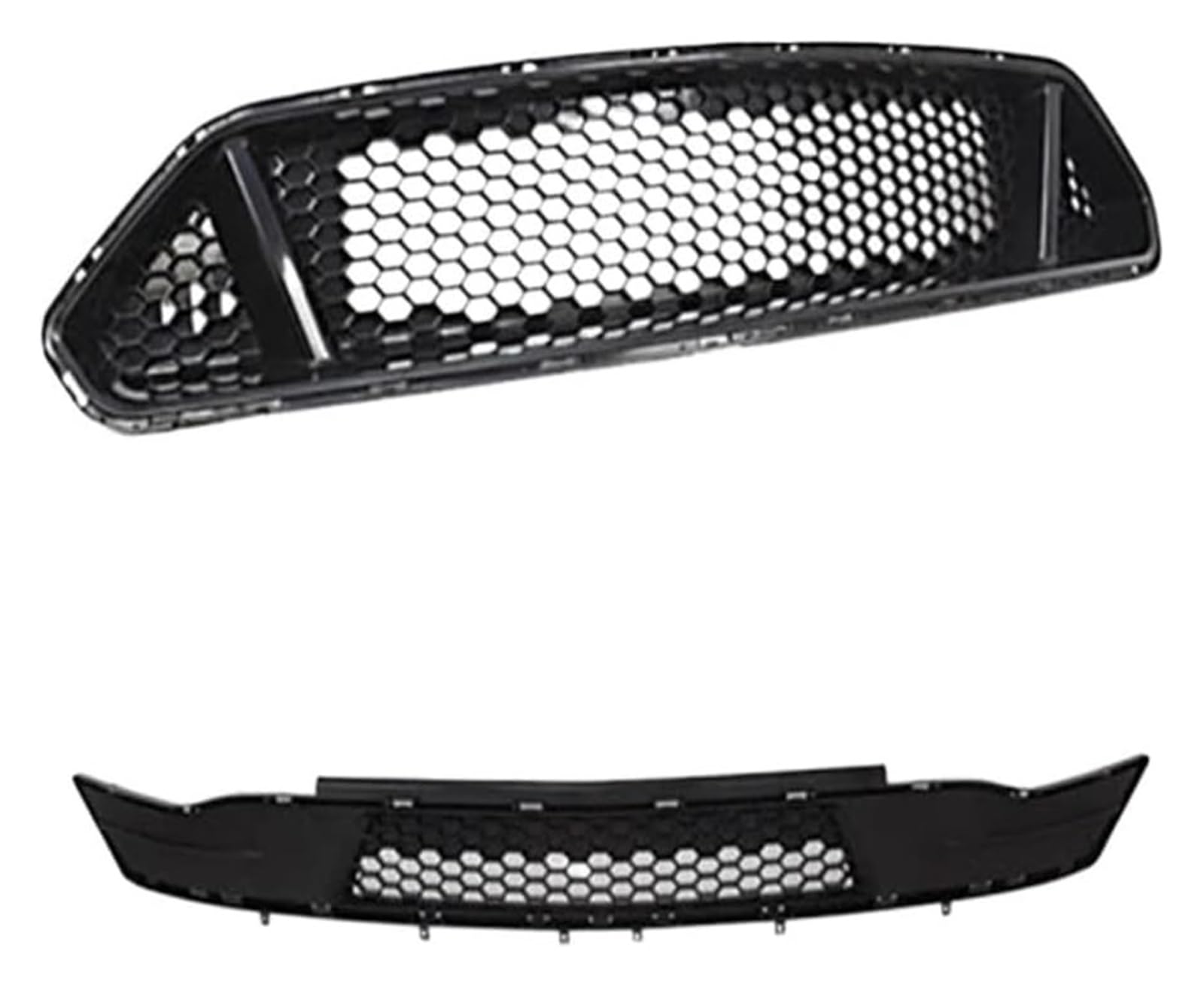 Frontkühlergrills Für Mustang 2018-2022 Frontstoßstangengrill Frontkühlergrills Auto Obere Stoßstangenhaube Kühlergitter Frontgrill(Up and down) von APTKCMCNVG
