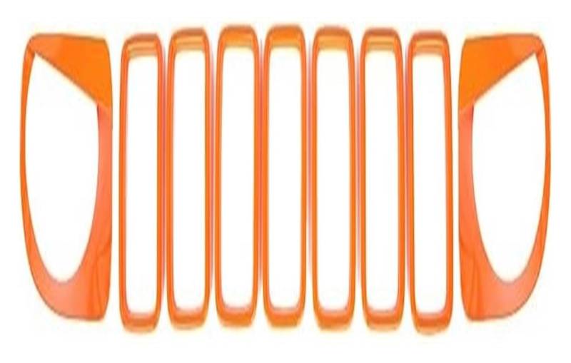 Frontkühlergrills Für Renegade 2019-2023 Frontstoßstangengrill Frontkühlergrills Auto Frontgrill Dekoration Abdeckung(Orange) von APTKCMCNVG