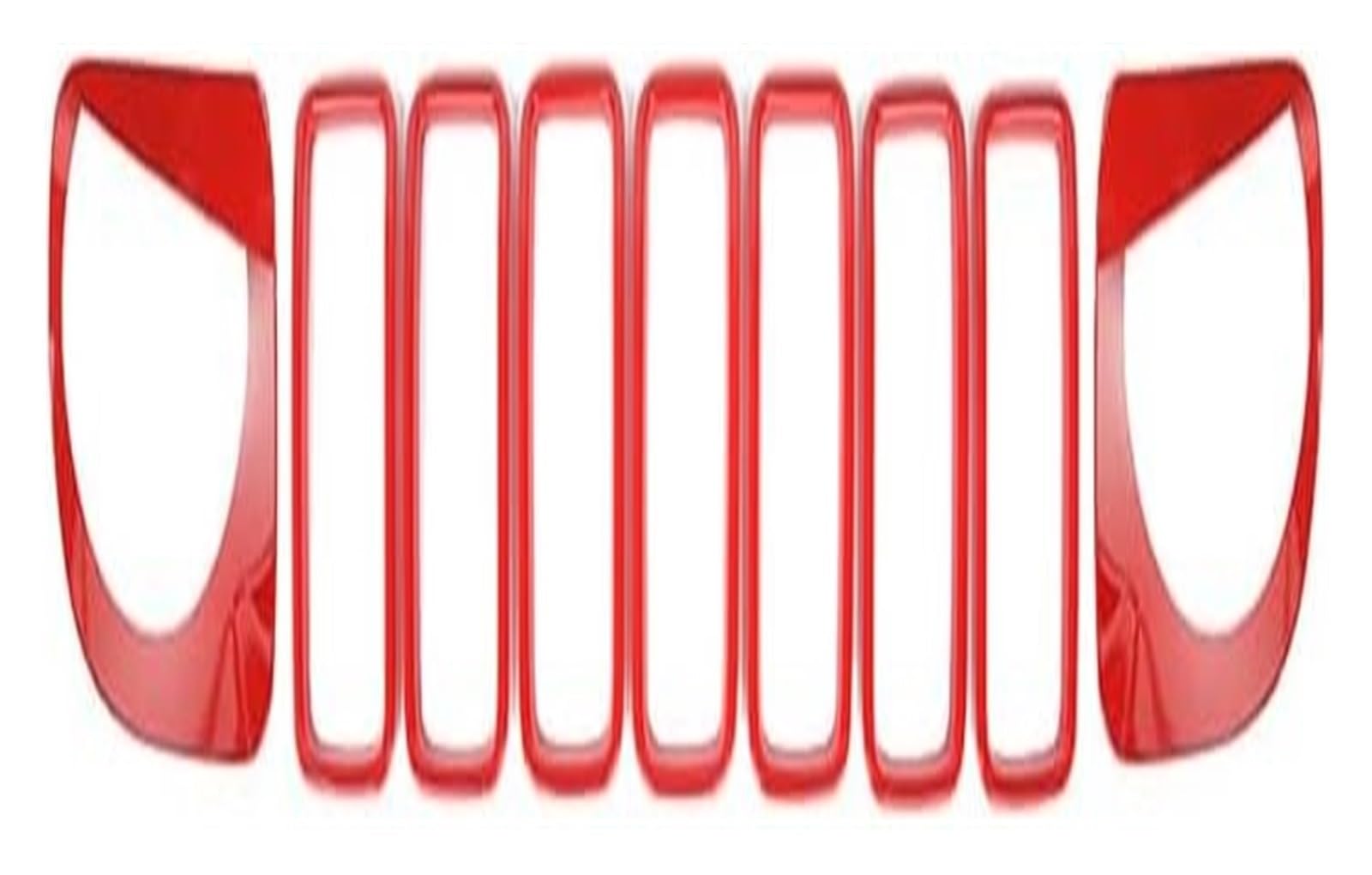 Frontkühlergrills Für Renegade 2019-2023 Frontstoßstangengrill Frontkühlergrills Auto Frontgrill Dekoration Abdeckung(rot) von APTKCMCNVG
