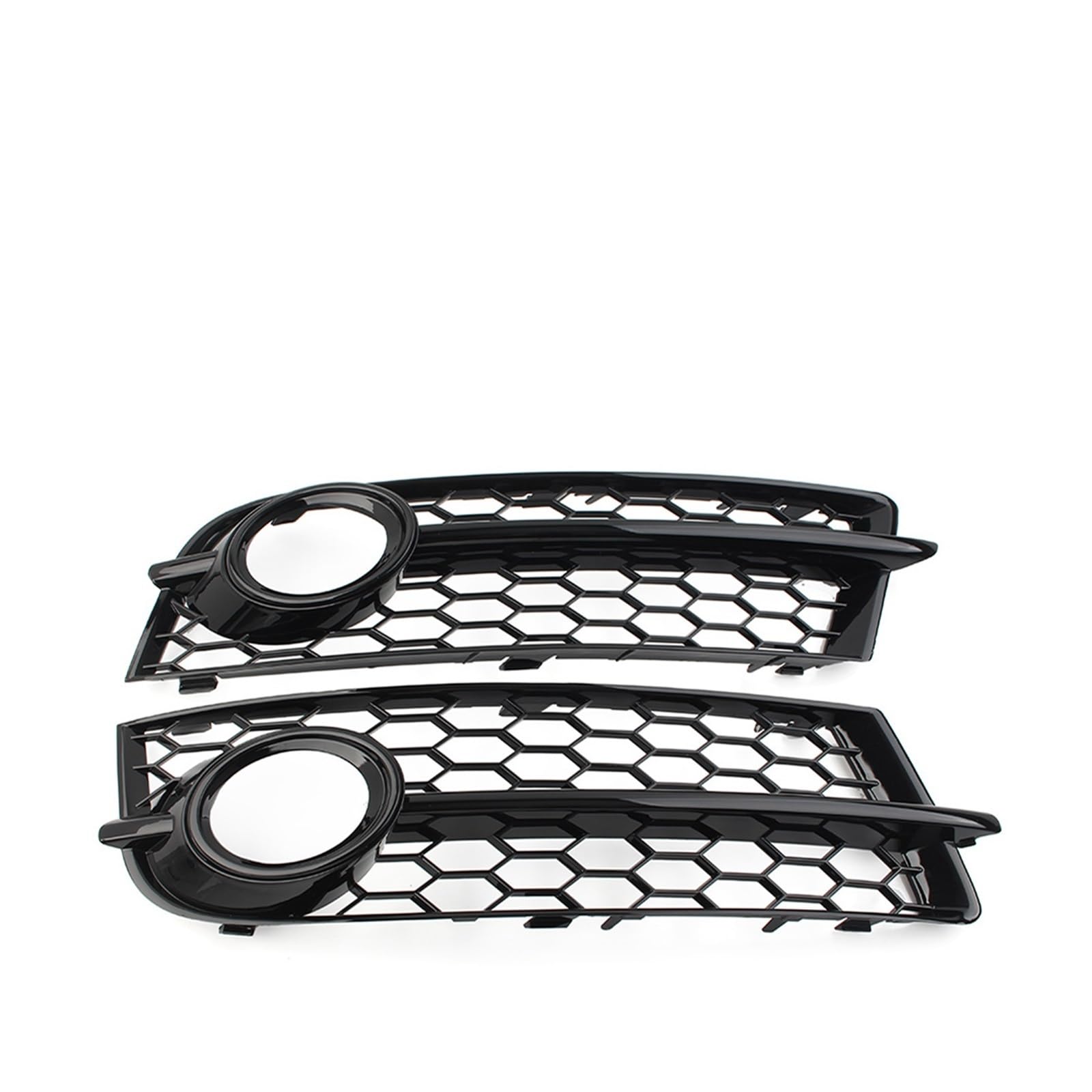 Frontkühlergrills Für TT Für 8J 2006 2007 2008 2009 2010 2011 2012 2013 2014 Exterio Auto Nebel Lampe Grill Front Stoßstange Honeycomb Mesh Licht Abdeckung(Black n Chrome Ring) von APTKCMCNVG