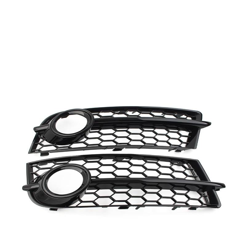 Frontkühlergrills Für TT Für 8J 2006 2007 2008 2009 2010 2011 2012 2013 2014 Exterio Auto Nebel Lampe Grill Front Stoßstange Honeycomb Mesh Licht Abdeckung(Black n Chrome Ring) von APTKCMCNVG