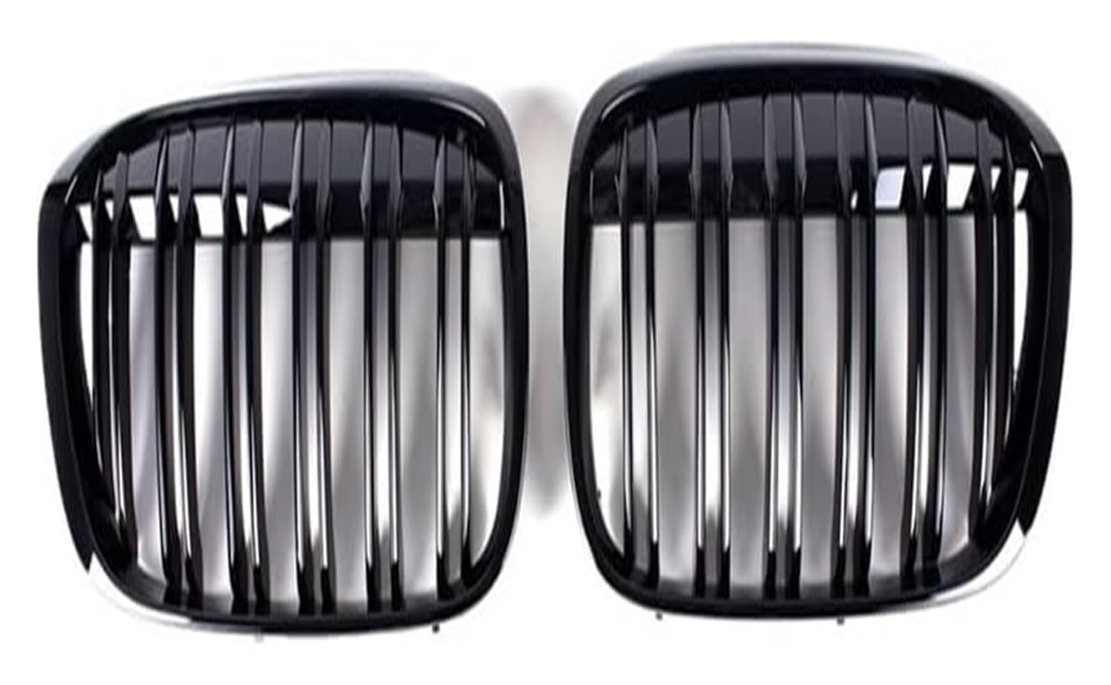 Frontkühlergrills Für X1 Für F48 Für F49 2016-2019 Frontstoßstangengrill Frontkühlergrills Auto Frontgrillhaube Einzel-Doppellamellen(2-Slat Gloss Black) von APTKCMCNVG