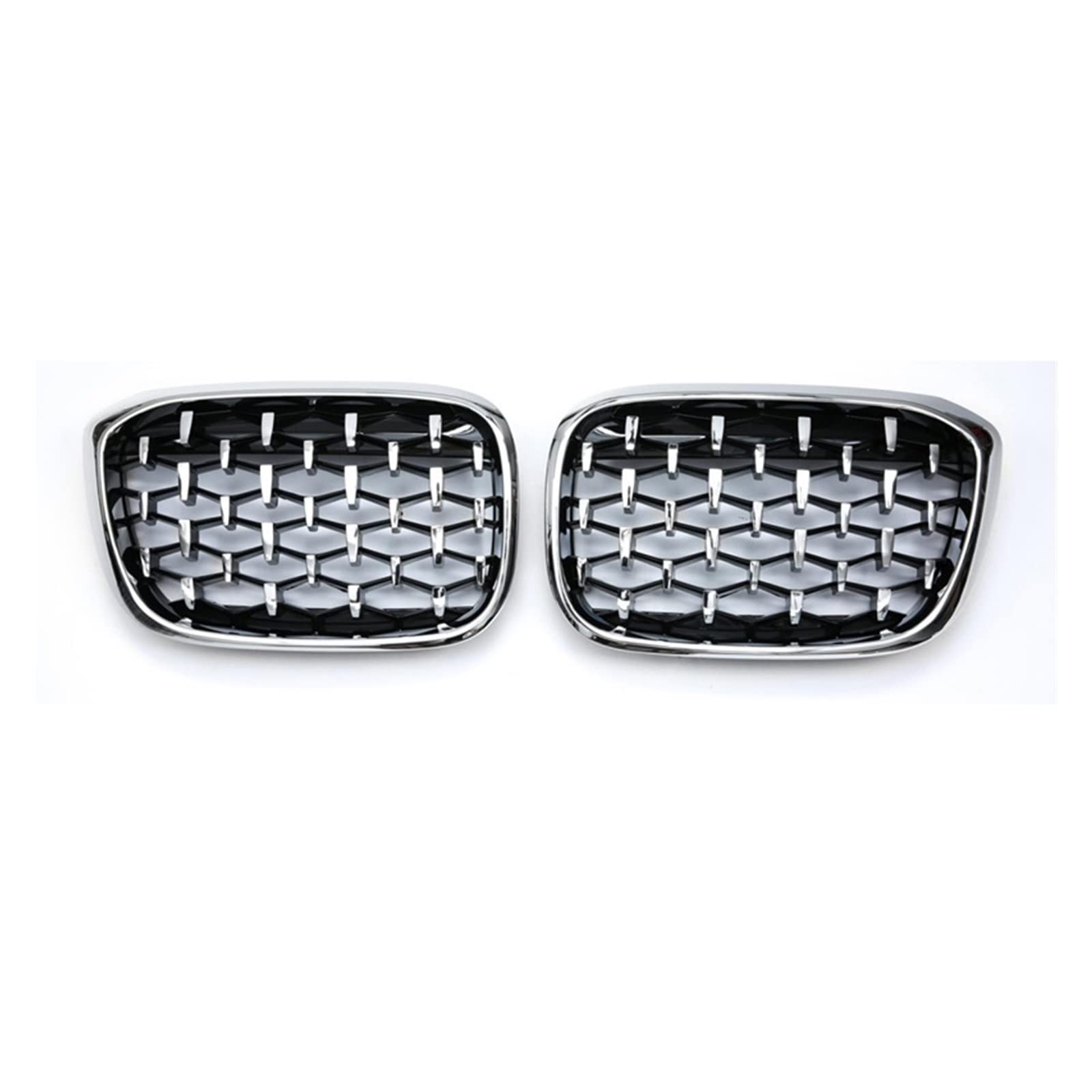 Frontkühlergrills Für X3 Für G01 Für G08 Für X4 Für G02 2018-2020 Auto-Frontstoßstangen-Grillblende Renngitter Diamant-Nierengitter(All Silver) von APTKCMCNVG