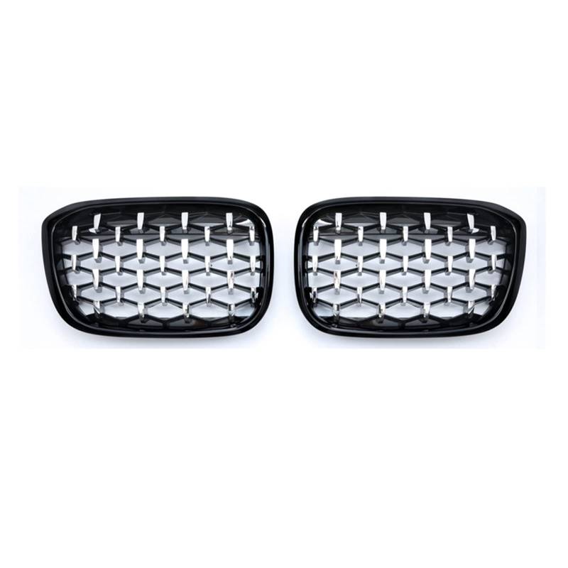 Frontkühlergrills Für X3 Für G01 Für G08 Für X4 Für G02 2018-2020 Auto-Frontstoßstangen-Grillblende Renngitter Diamant-Nierengitter(Silver and Black) von APTKCMCNVG