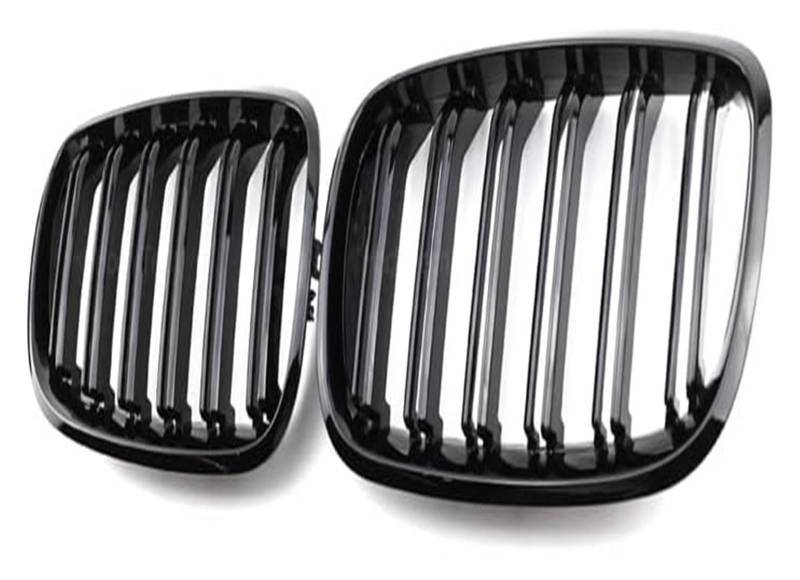 Frontkühlergrills Für X5 Für E70 Für X6 Für E71 Für E72 2007-2014 Frontstoßstangengrill Frontkühlergrills Autofront Doppellamellengrill(All Black) von APTKCMCNVG