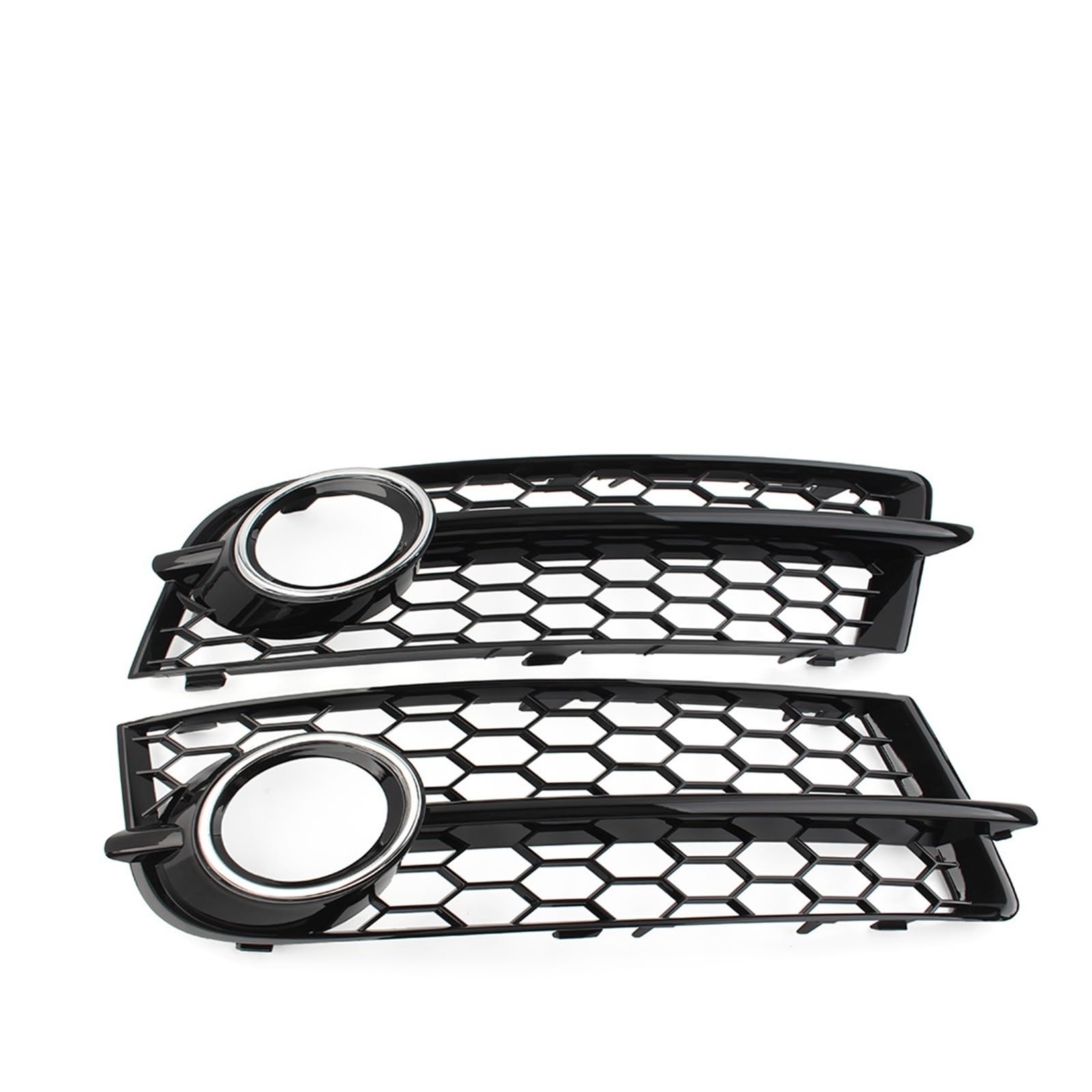 Frontkühlergrills Grill Frontstoßstange Honeycomb Mesh Lichtabdeckung Für TT Für 8J 2006 2007 2008 2009 2010 2011 2012 2013 2014(Full Glossy Black) von APTKCMCNVG