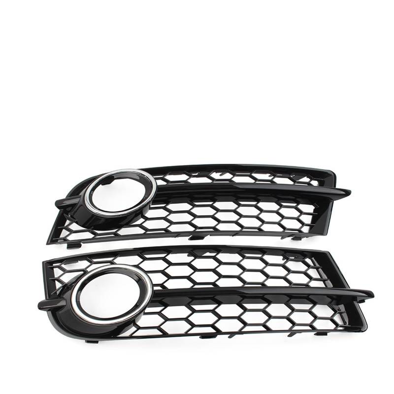 Frontkühlergrills Grill Frontstoßstange Honeycomb Mesh Lichtabdeckung Für TT Für 8J 2006 2007 2008 2009 2010 2011 2012 2013 2014(Full Glossy Black) von APTKCMCNVG