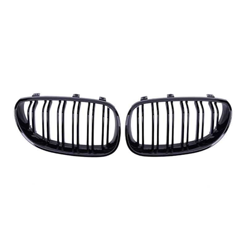 Frontkühlergrills Vordere Nierengitter, Renngitter Für 5er-Reihe, Für E60, Für E61, Für M5 2003 2004 2005 2006 2007(Gloss Black) von APTKCMCNVG