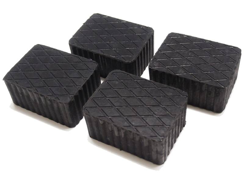 Gummiauflage 160x120x80mm - KIT mit 4 gummiklotz für Kfz Hebebühnen. Abmessungen des Gummiklotzes von FILAVERSE