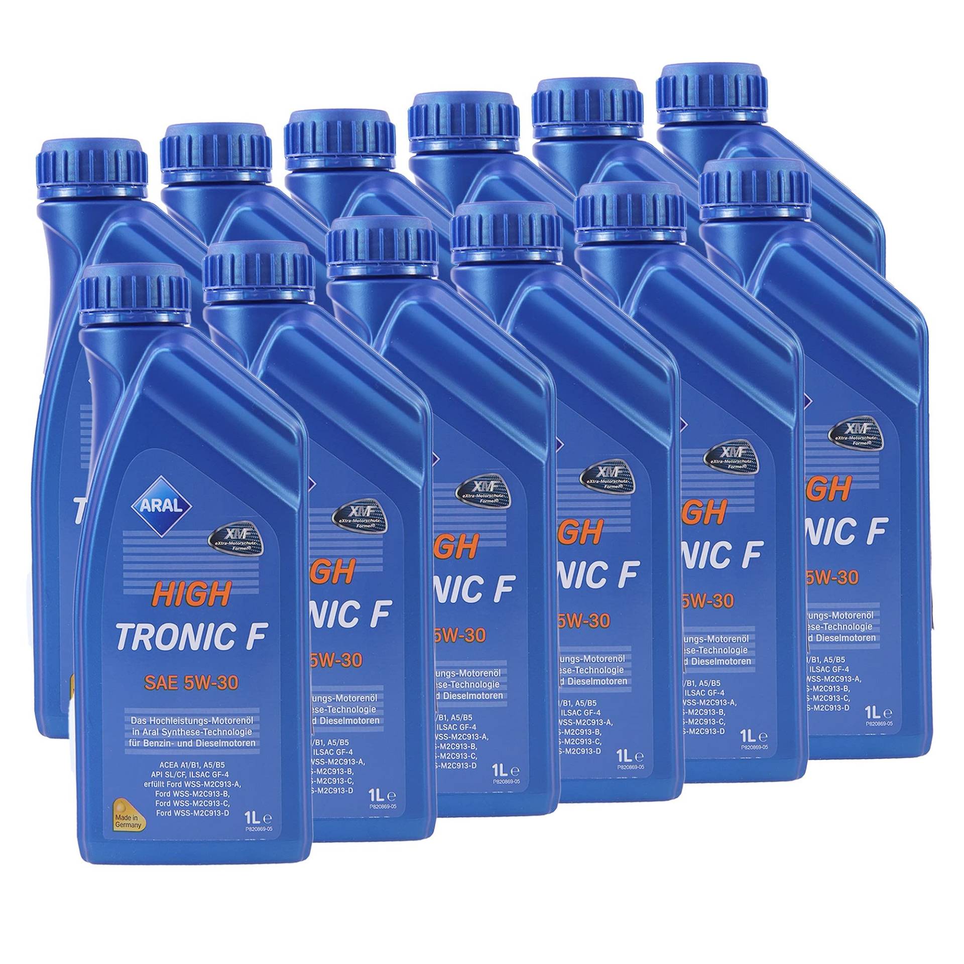 12x 1 L Liter ARAL HighTronic F 5W-30 Motoröl von ARAL