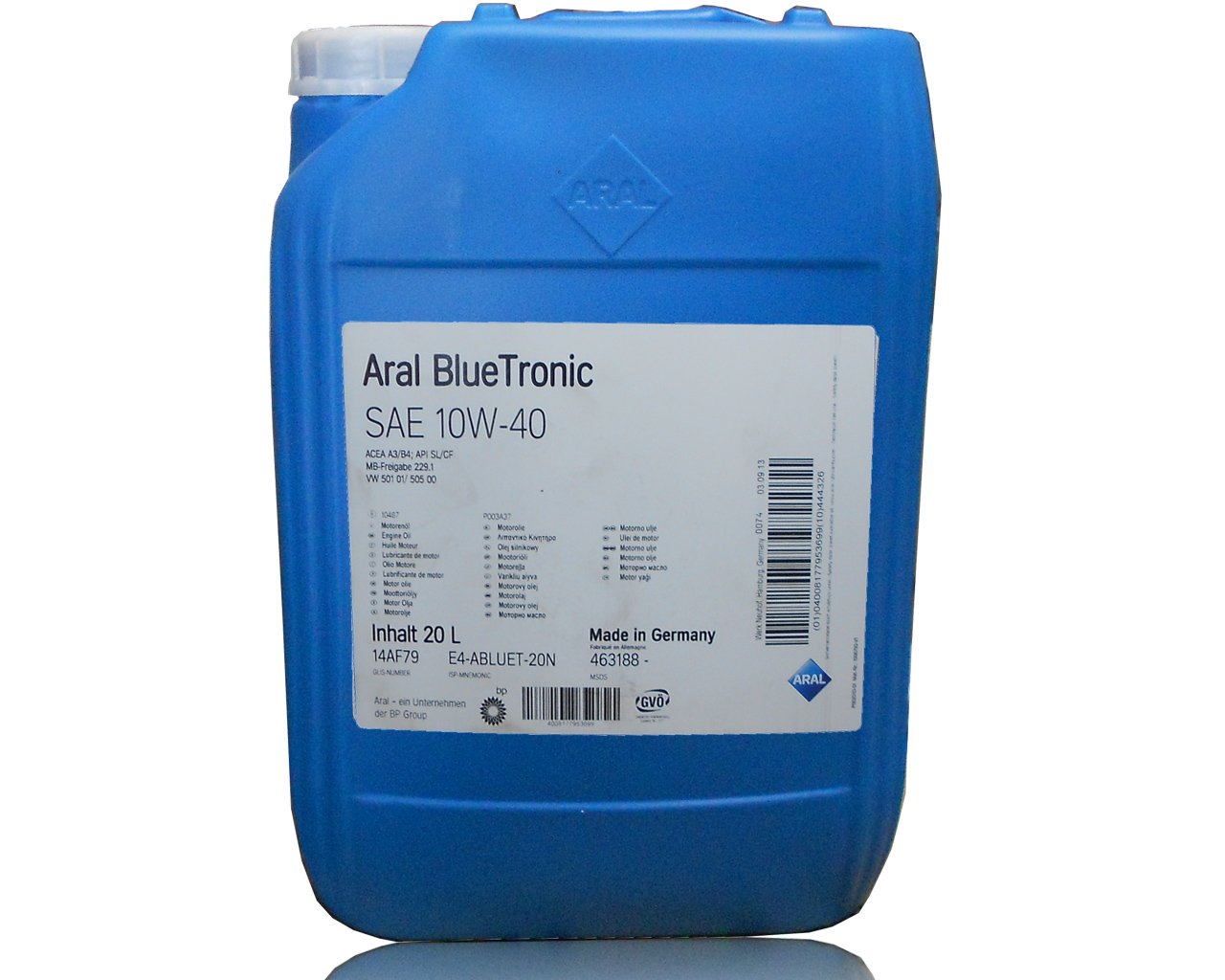 ARAL Blue Tronic 10W-40 1x20 Liter Kanne Motoröl von ARAL