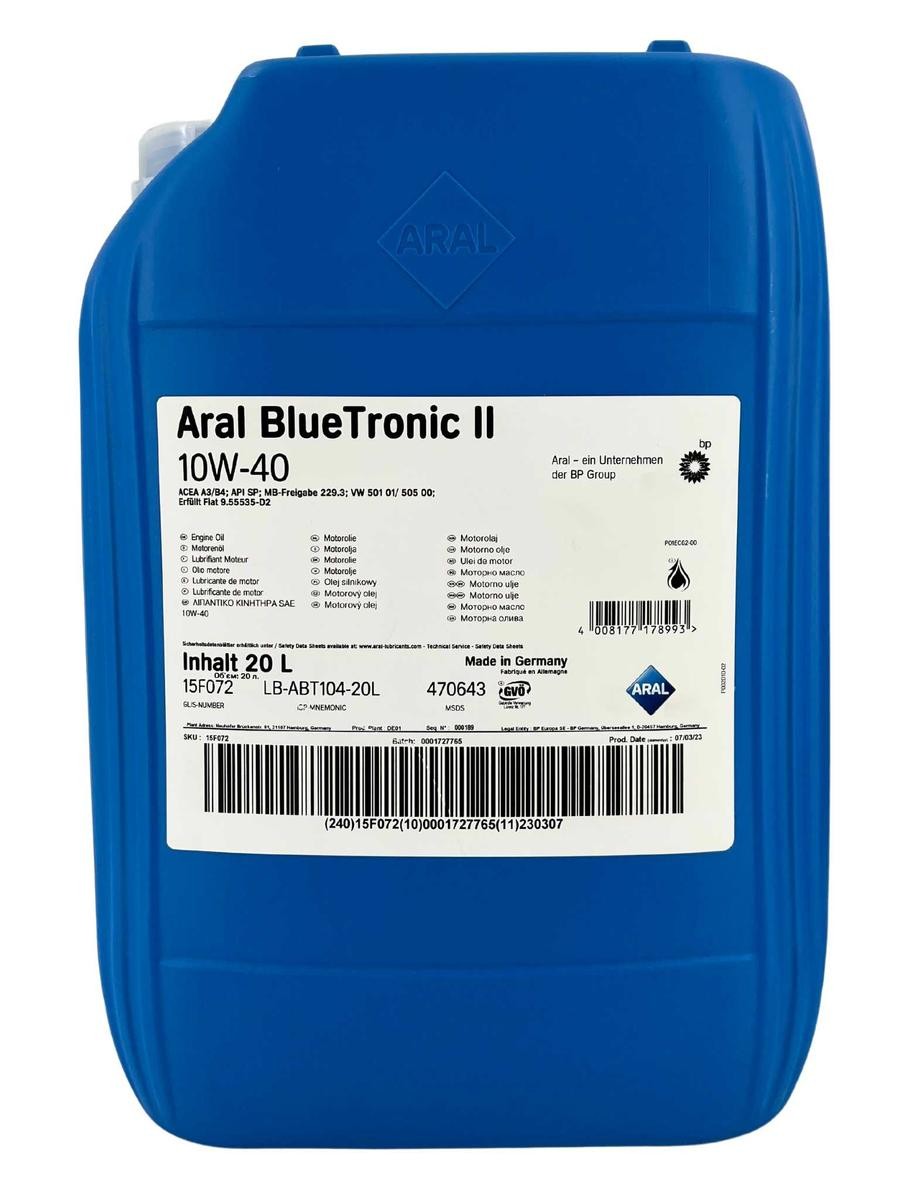 ARAL Motoröl VW,MERCEDES-BENZ,AUDI 15F072 Motorenöl,Öl,Öl für Motor ARAL Motoröl VW,MERCEDES-BENZ,AUDI 15F072 Motorenöl,Öl,Öl für Motor von ARAL