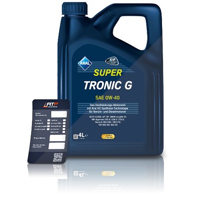 Aral 4 L SuperTronic G 0W-40 + Ölwechsel-Anhänger von ARAL