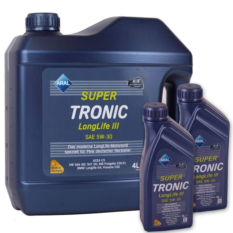 Aral Super Tronic Longlife III 5W-30 Motorenöl, 6L (4L+2X1L) von ARAL