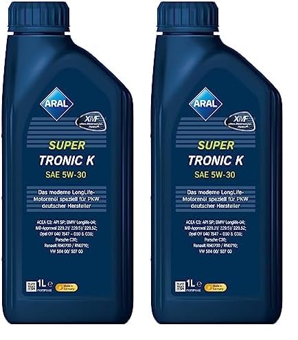 Aral SuperTronic K 5W-30 Motoröl, 1L (Packung mit 2) von ARAL