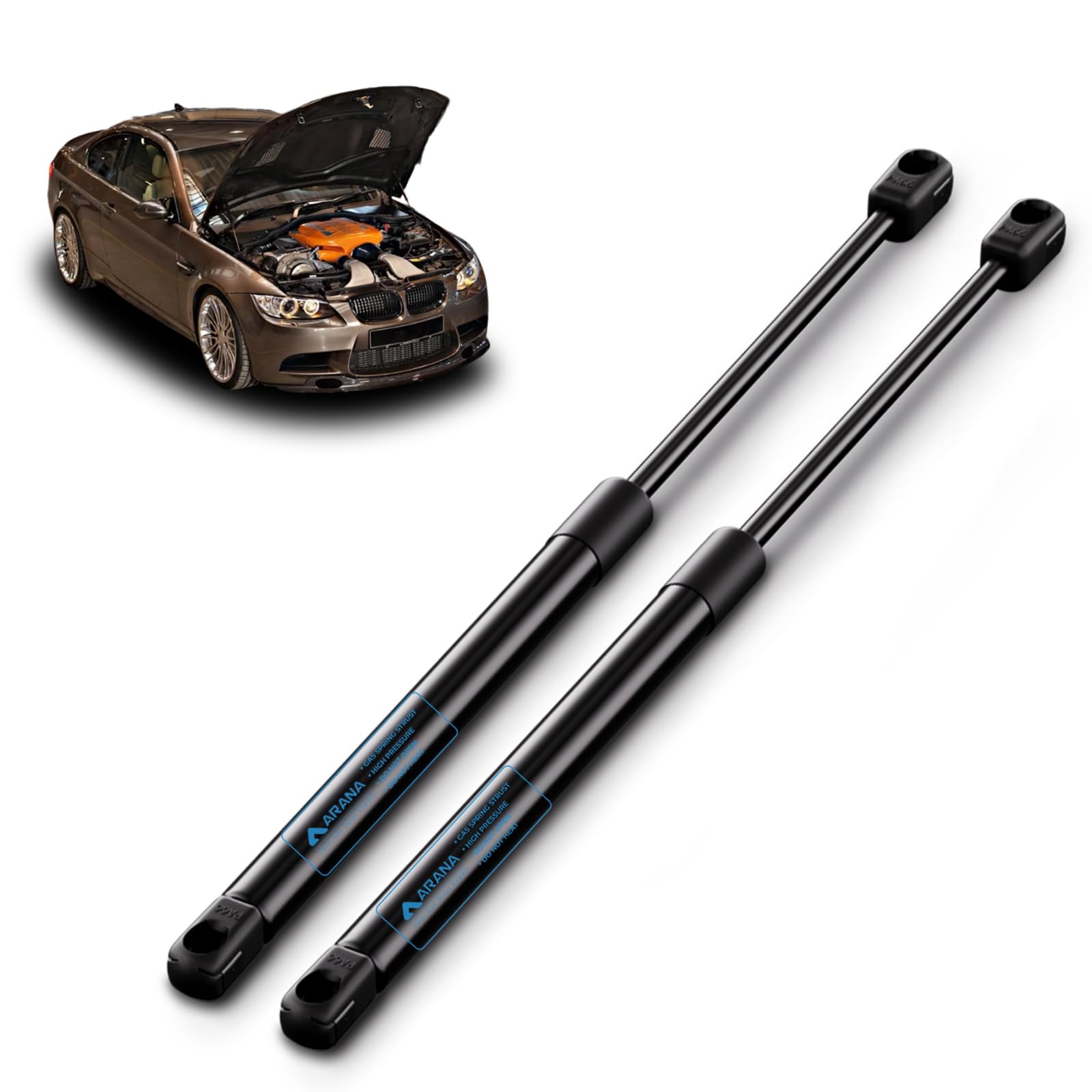 Arana Gasdruckfeder Motorhaube Kompatibel mit 2004-2016 BMW 3er E90 E91 E92 E93 316 318 320 323 325 Cabriolet Kombi Motorhaubendämpfer Gasfeder Ersatzteil, 2 Stück Arana Gasdruckfeder Motorhaube Kompatibel mit 2004-2016 BMW 3er E90 E91 E92 E93 316 318 320 323 325 Cabriolet Kombi Motorhaubendämpfer Gasfeder Ersatzteil, 2 Stück von ARANA